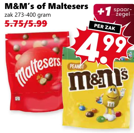 Aanbieding: M&M's of Maltesers