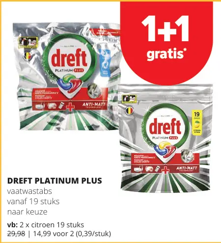 Promotie: Dreft platinum plus