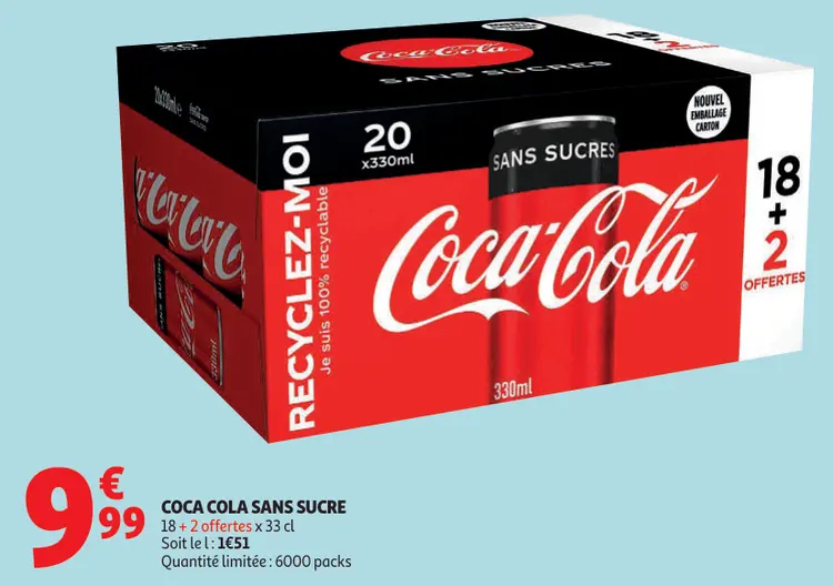 Promotie: Coca cola sans sucre