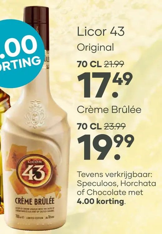 Aanbieding: Licor 43 Crème Brûlée