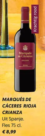 Aanbieding: Marqués de cáceres rioja crianza