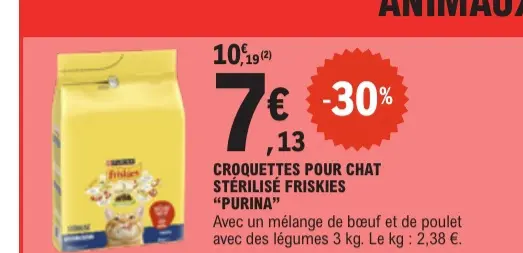 Promotie: Croquettes pour chat stérilisé