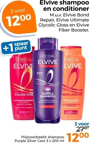 Aanbieding: Elvive shampoo en conditioner