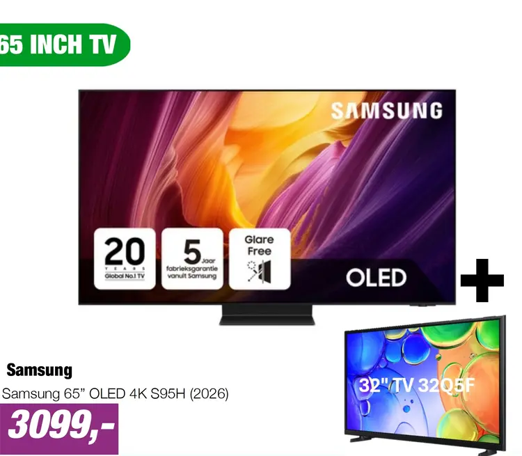 Aanbieding: Samsung 65” OLED 4K S95H (2026)