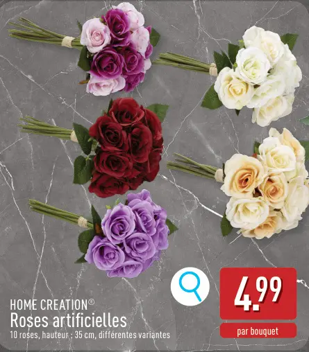 Offre: Roses artificielles