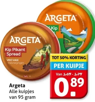 Aanbieding: Argeta Alle kuipjes