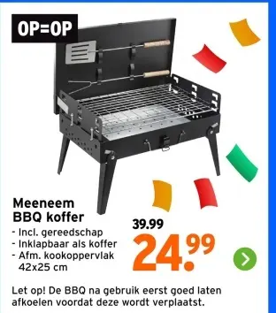 Aanbieding: Meeneem BBQ koffer