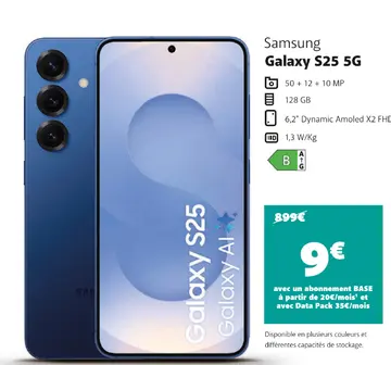 Offre: Samsung Galaxy S25 5G