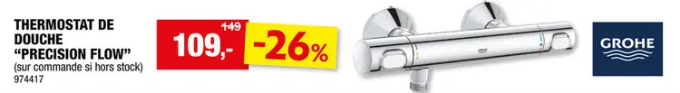 Offre: GROHE Precision Flow mitigeur thermostatique chrome