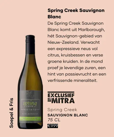 Aanbieding: Spring Creek Sauvignon Blanc