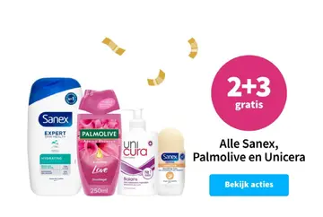 Aanbieding: Sanex, Palmolive en Unicera