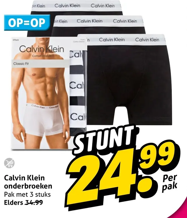 Aanbieding: Calvin Klein onderbroeken