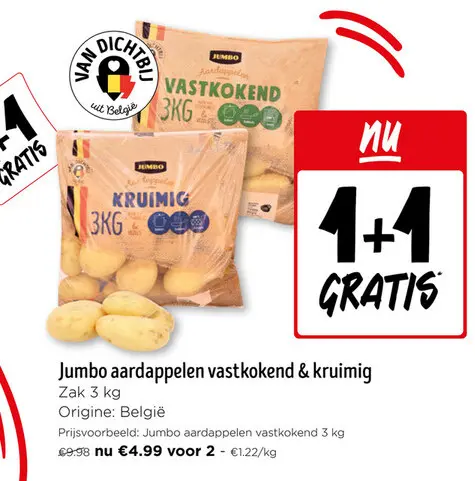 Promotie: Jumbo aardappelen vastkokend & kruimig