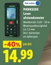 Aanbieding: Laser afstandsmeter
