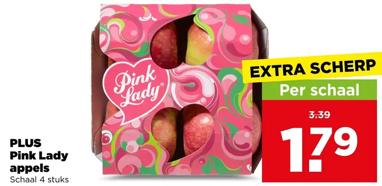 Aanbieding: PLUS Pink Lady appels
