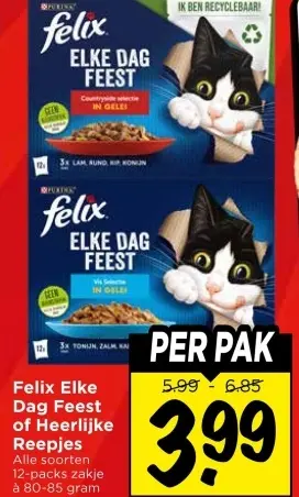 Aanbieding: Felix Elke Dag Feest of Heerlijke Reepjes