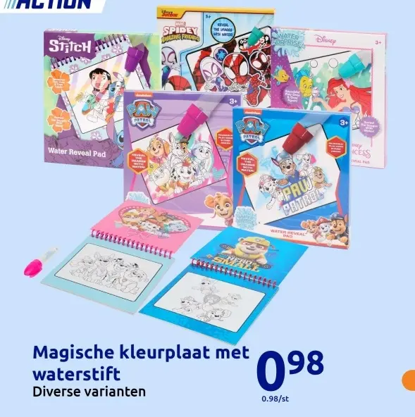 Aanbieding: Magische kleurplaat met waterstift
