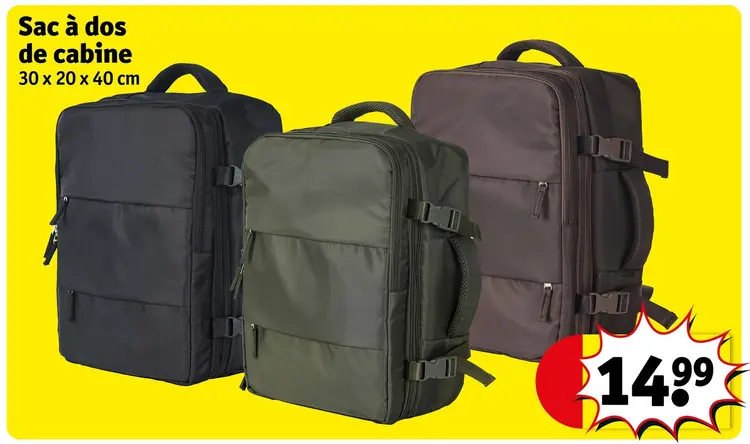 Offre: Sac à dos de cabine