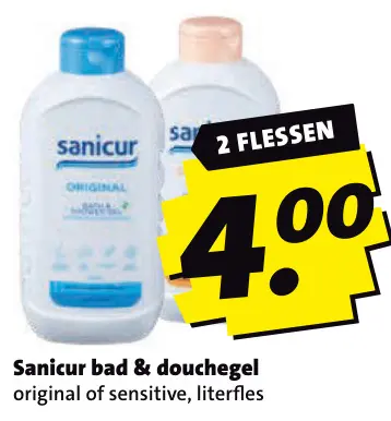 Aanbieding: Sanicur bad & douchegel