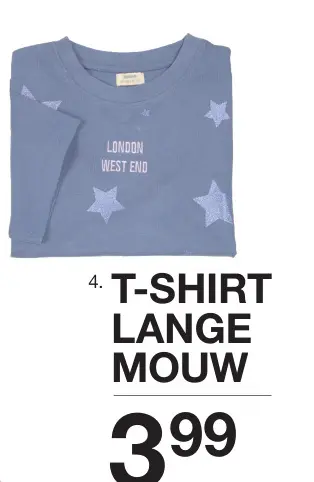 Aanbieding: T-shirt lange mouw