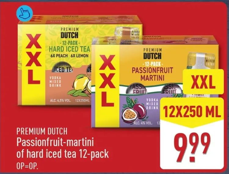 Aanbieding: Premium Dutch Passionfruit-martini of hard iced tea