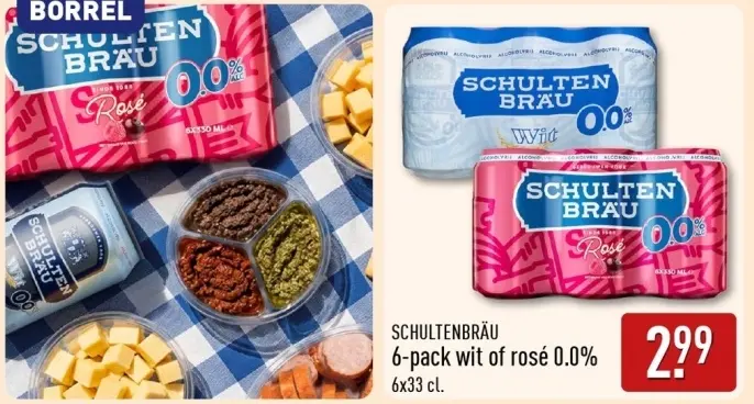 Aanbieding: 6-pack wit of rosé 0.0%