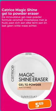 Aanbieding: Catrice Magic Shine gel to powder eraser