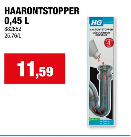 Aanbieding: HG haarontstopper 0,45l
