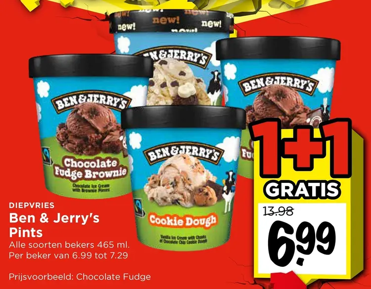 Aanbieding: Ben & Jerry's Pints