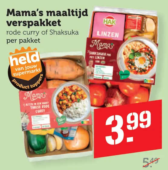 Aanbieding: Mama's maaltijd verspakket