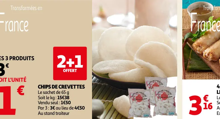 Offre: Chips de crevettes