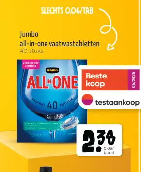 Promotie: Jumbo all-in-one vaatwastabletten