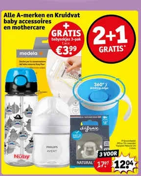 Aanbieding: Alle A-merken en Kruidvat baby accessoires en mothercare