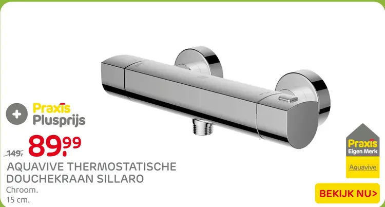 Aanbieding: Thermostatische Douchekraan Sillaro