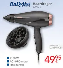 Aanbieding: BaByliss Haardroger