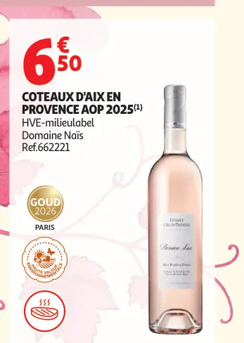 Promotie: Coteaux D'aix En Provence AOP 2025 Domaine Naïs