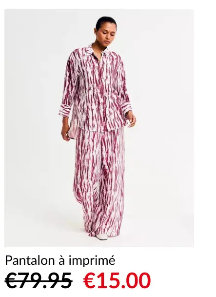 Offre: Pantalon à imprimé