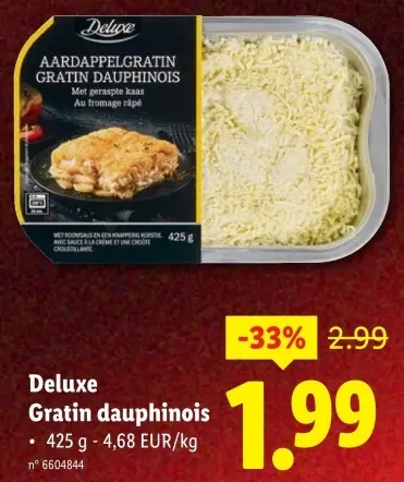 Offre: Gratin dauphinois