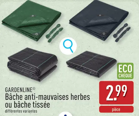 Offre: Bâche anti-mauvaises herbes ou bâche tissée