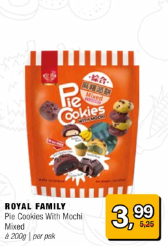 Aanbieding: ROYAL FAMILY Pie Cookies With Mochi Mixed