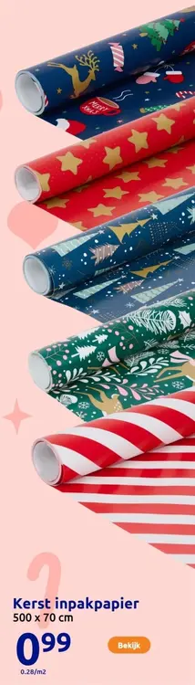 Aanbieding: Kerst inpakpapier