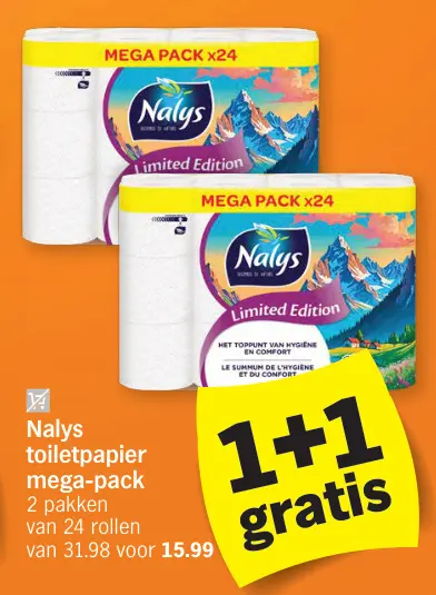 Promotie: Toiletpapier mega-pack