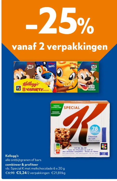 Promotie: Ontbijtgranen of bars