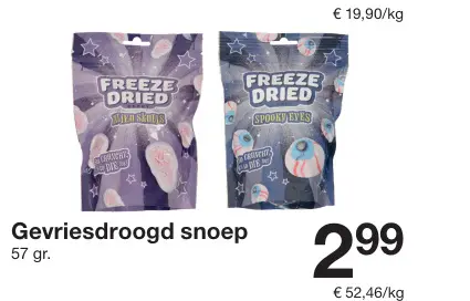 Aanbieding: Gevriesdroogd snoep