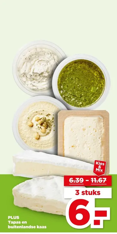 Aanbieding: Tapas en buitenlandse kaas