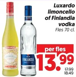Aanbieding: Limoncello of vodka