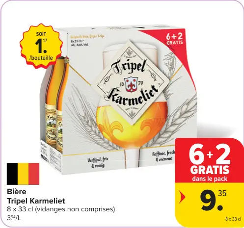 Offre: Karmeliet Bière Tripel