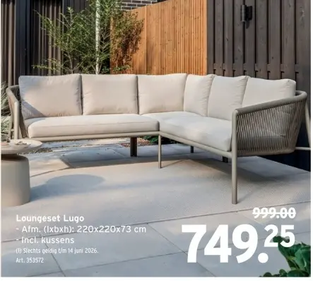 Promotie: Loungeset Lugo