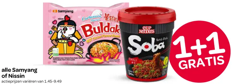 Aanbieding: Buldak en Soba noodles