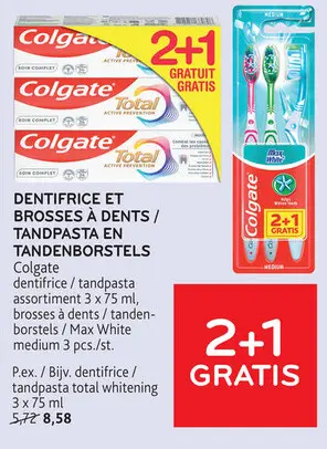 Offre: Dentifrice et brosses à dents / tandpasta en tandenborstels
